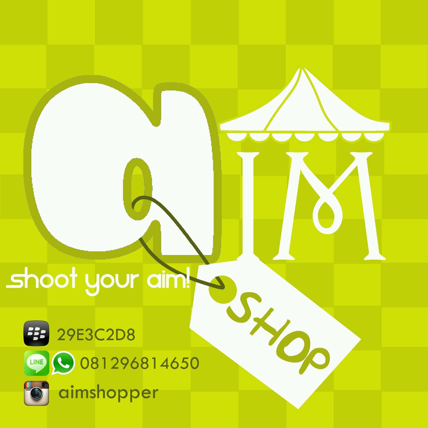 IG : aimshopper |  Line : Aimshopper | admin : 081381329456 | pin : 7D0B36DA | payment by BNI/ Mandiri/ BCA.