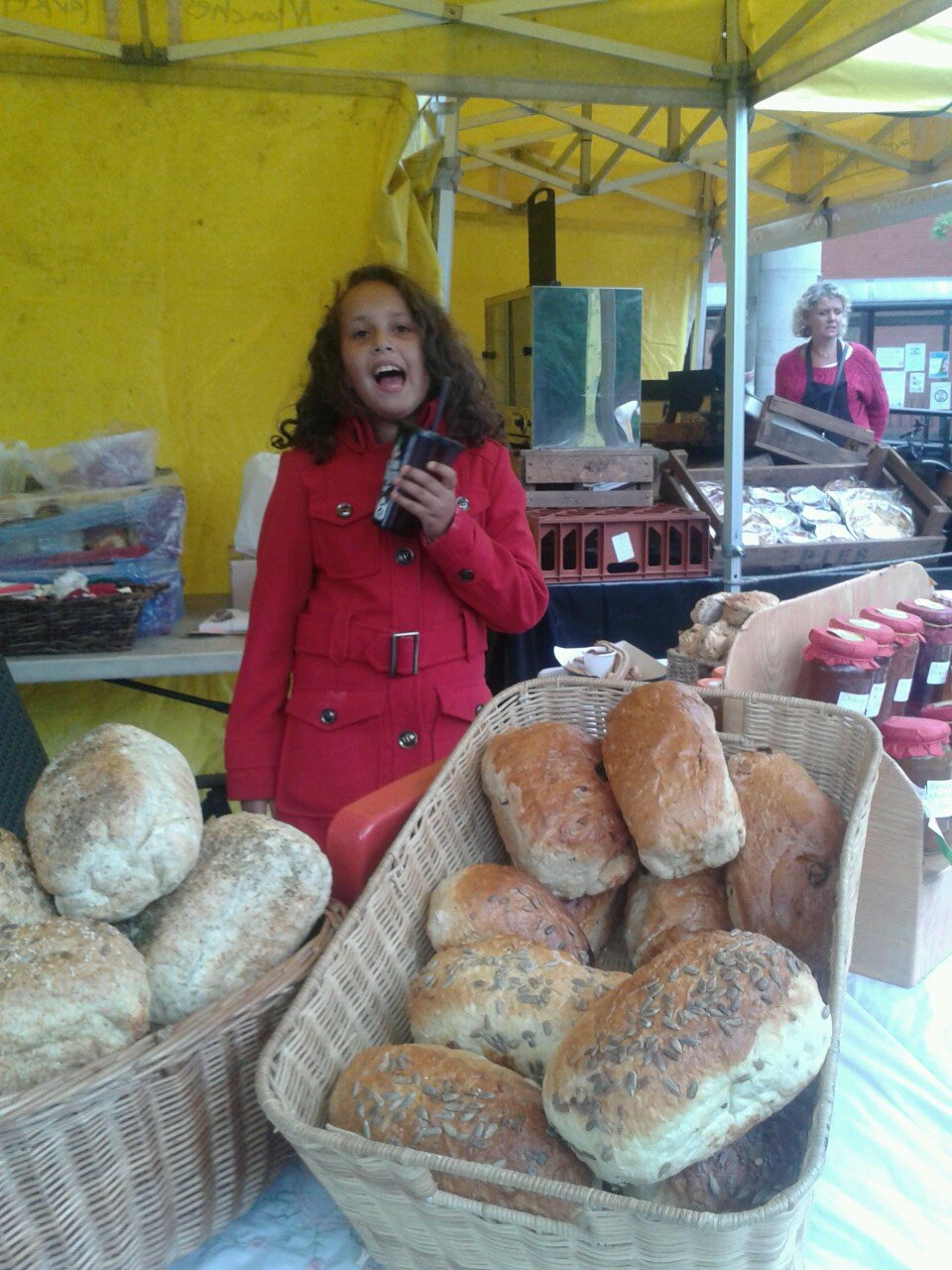 the bread lady runs made with love bread