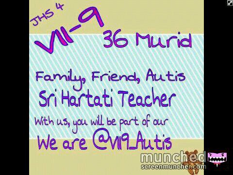 We are big family seven Nine ♥ ,, we smart , happy , funny, strong and always autis .. We love seven nine and Spanpat♥
