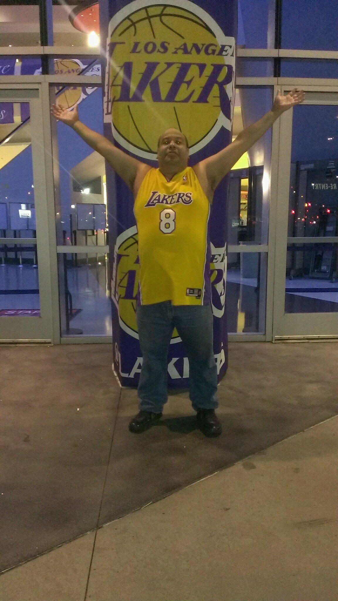 We ride together, we die together. Lakers fans for life!