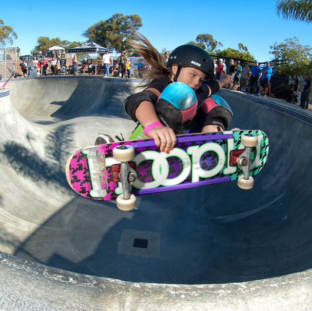 Grom skate/snow/surf/karate/dancer/singer/gymnast.  Team Rider: Hoopla, KRASHHelmets and Bult , Little Ruler, AGSJ, Les Ettes, RockstarGirls, Grombomb. GRO