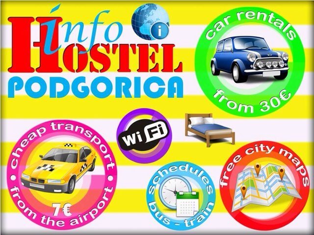 Perfect location - cheap accommodation - Info desk - tours - maps - free wifi...+38268305258  hostelinfopodgorica@gmail.com