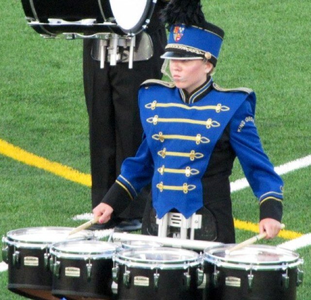 I'm a Tenor girl surrounded by Drumline boys. Gotta show em who's boss! KGHS Royal Regiment- The official Tenor Princess.