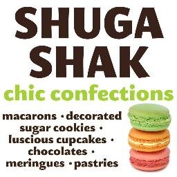 You'll find the world’s best macarons, beautifully decorated sugar cookies, luscious cupcakes, chocolates & ever changing specialty desserts at the Shuga Shak.