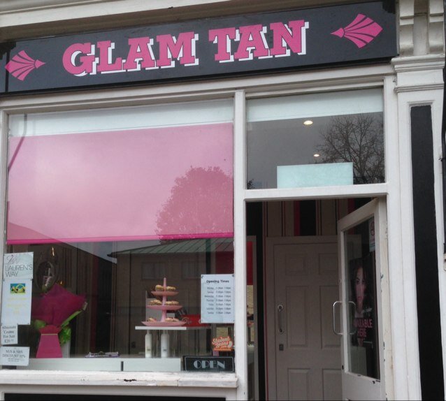 Sun bed shop also do spray tans lots of offers opening soon