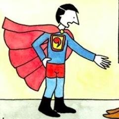 Grammar super hero who believes the world could be a better place by simply fighting poor grammar, one misplaced apostrophe at a time.