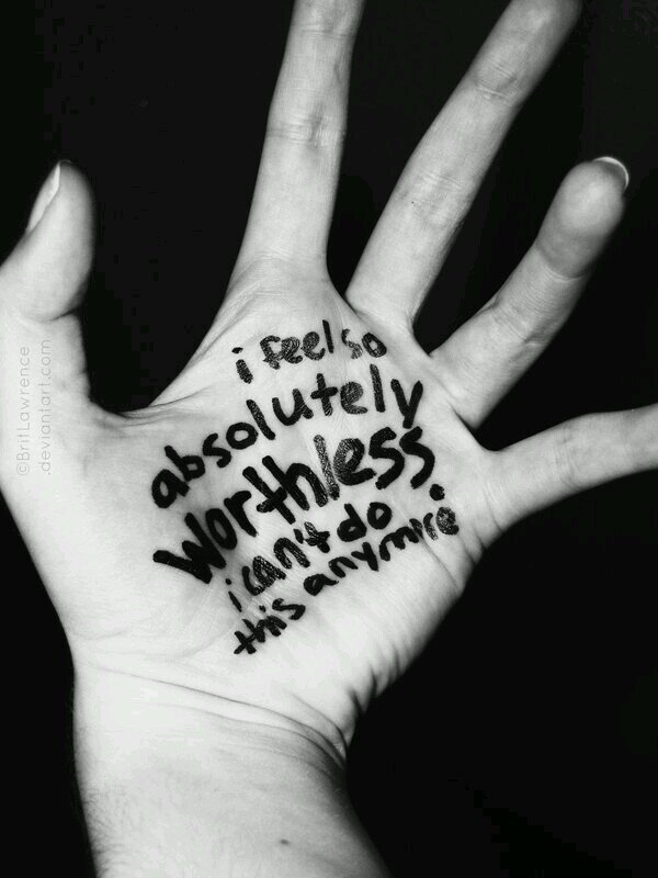 mentally dead, physically alive // my escape account // skinny is good // nobody loves me // ugly // nothing // worthless // fat