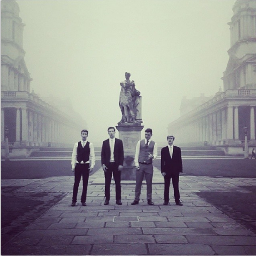 A barbershop quartet boasting a rich blend, great tone and devilishly good hair @guyplus @jamesn103 @tenortom93