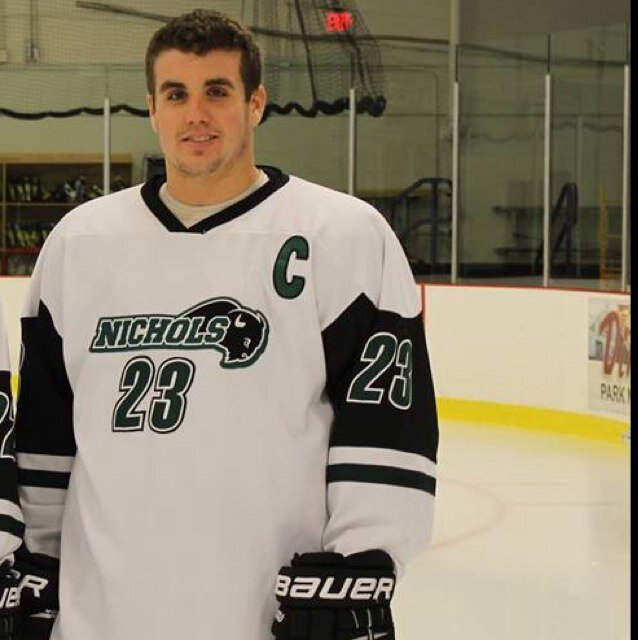 General Business major and play men's ice hockey at Nichols College.