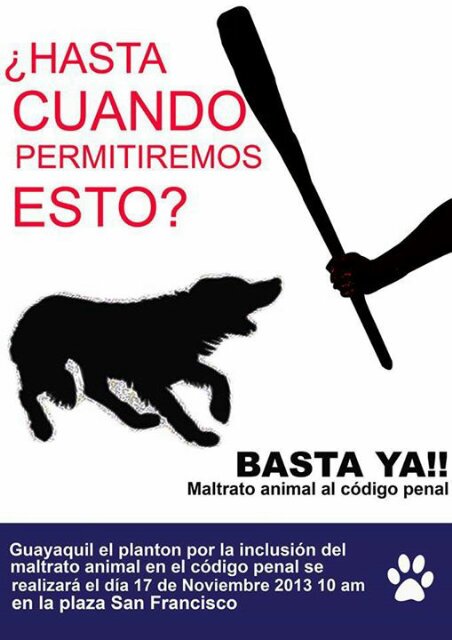 Cuando maltratas a un PERRO o GATO  o cualquier animalito , el ANIMAL eres TU.
