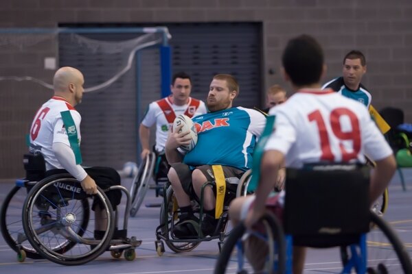 penrith panthers wheelchair rugby league captain. love the panthers!
