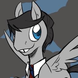 Tidy dresser & obnoxiously cheerful. Cutie Mark is a bowler hat. He can often be found grooming guinea pigs or attempting to woo @mlp_Frizzy. RP HEAVY.
