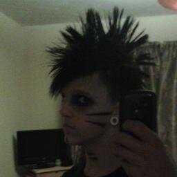Mexican vampire kid!... i have a Mohawk. 13/Play Drums for ThisPrayerForYou..... brother to @jakkyrevenge. !..