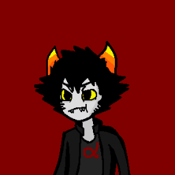 My name is Serigo Fuegos, I am 6 sweeps old. I am the Prince Of Blood and you better recognise it bitach. #Homestuck Typing quirk: Mirrored after full stop.