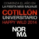 El fiestón universitario del año ha llegado!
Happy WILD 2014 !!!
Cotillón Universitario Norma!
Mucho Fun !!
Mucho Flowww !!!
http://t.co/fvVAdKon
