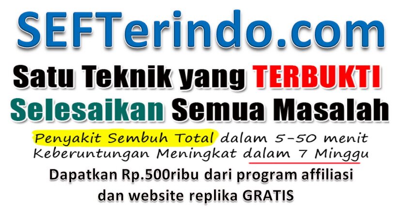 Segera ikuti training untuk menjadi SEFTer Indonesia dan dapatkan Rp.500ribu dari program affiliasi. Founder: @ebaharu