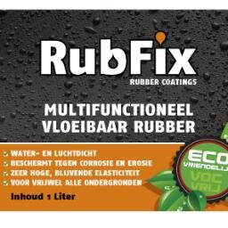 De leverancier van RubFix, een universele reparatiekit, geschikt voor waterwerende afdichtingen.