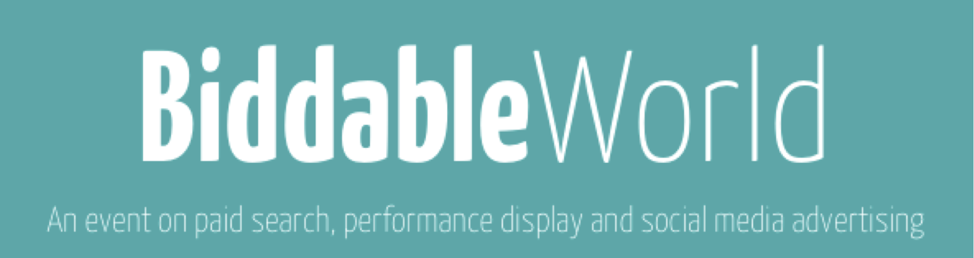 BiddableWorld's profile picture. Why isn't there a decent event covering PPC, display advertising, social media advertising and other forms of biddable media? 
There is now...