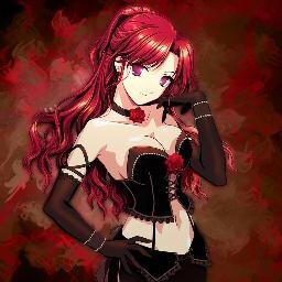 With charming eyes and a mesmerizing smile, her red soft hair falls over her petite shoulders like water~ {#RP}