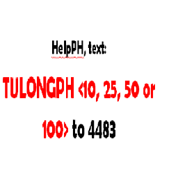 HelpPH's profile picture. Help the victims of Yolanda! Txt, TULONGPH 10, 25, 50 or 100 to 4483