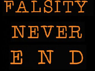 WE ARE FALSITY NEVER END + GENRE : POWER POP - CP: Onet 083808680213/2A7FA3F5