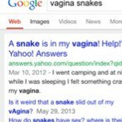 My vagina in snake Girl Insert