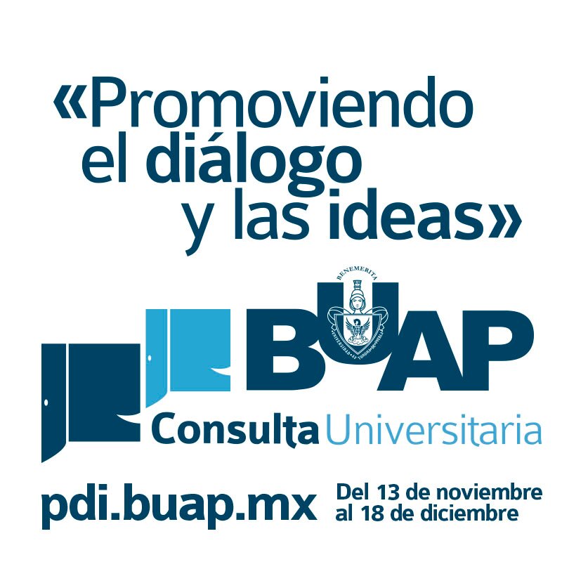 pdibuap's profile picture. Participa en el Proceso de Consulta y construyamos juntos el Plan de Desarrollo Institucional 2013-2017. ¡La BUAP escucha y crece!