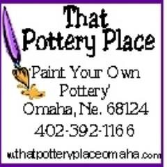 potteryplaceOMA's profile picture. That Pottery Place is a Paint Your Own Pottery & Mosaics Studio located in Omaha, NE. We specialize in helping you create one of a kind, personalized pieces!