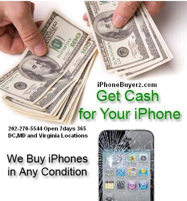 We buy all Used,Broken Lost & found iPhones !!!! 7 Days a week Call 202-270-5544