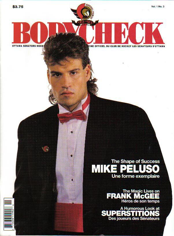 Lasagna knuckles, big love of Mullet's, #44. Defend the Sens.