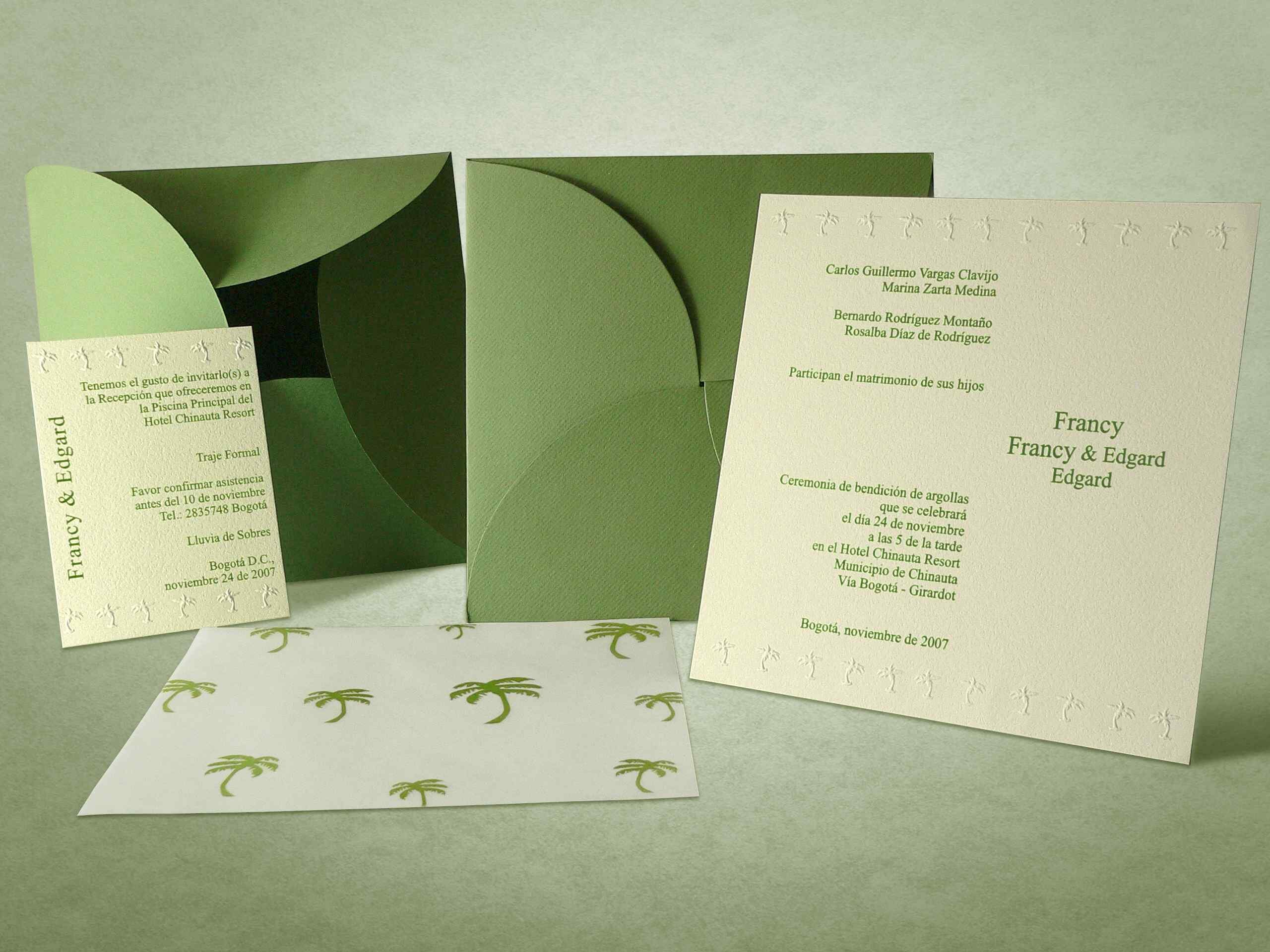 Tarjetas exclusivas de Matrimonio, Quince Años, Grados, Bodas de Oro, Cumpleaños