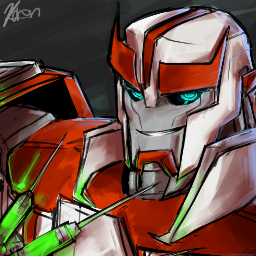 Whenever a 'Bot missteps, I'm there to weld them back together. Wait-- No! BULKHEAD, I NEEDED THAT!!