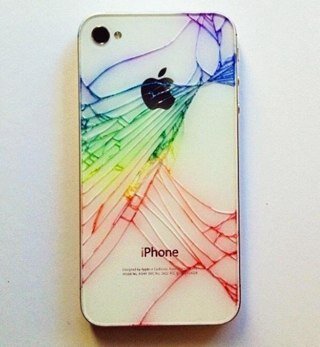 I fucking hate when you color your cracked iPhone. Opinions are my own not that of Apple Inc or its affiliates.