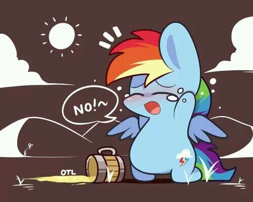 Drunk Rainbow Dash!