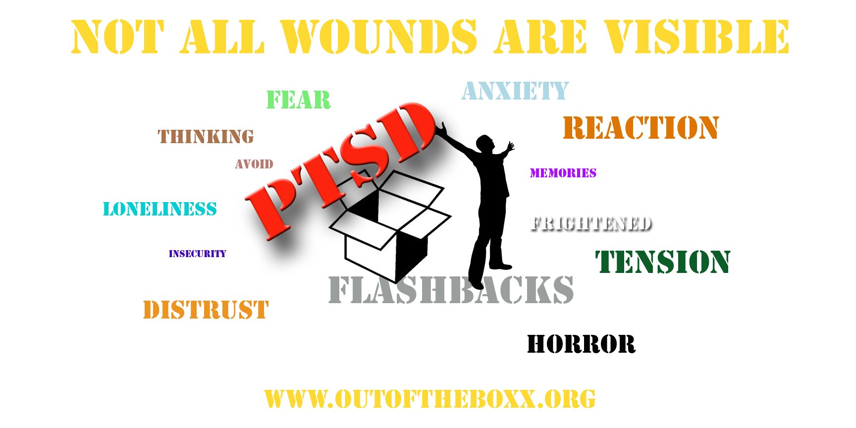 outoftheboxx is a project with goals to help raise PTS awareness and provide the tools to those who have PTS live a better life. Including Service dogs