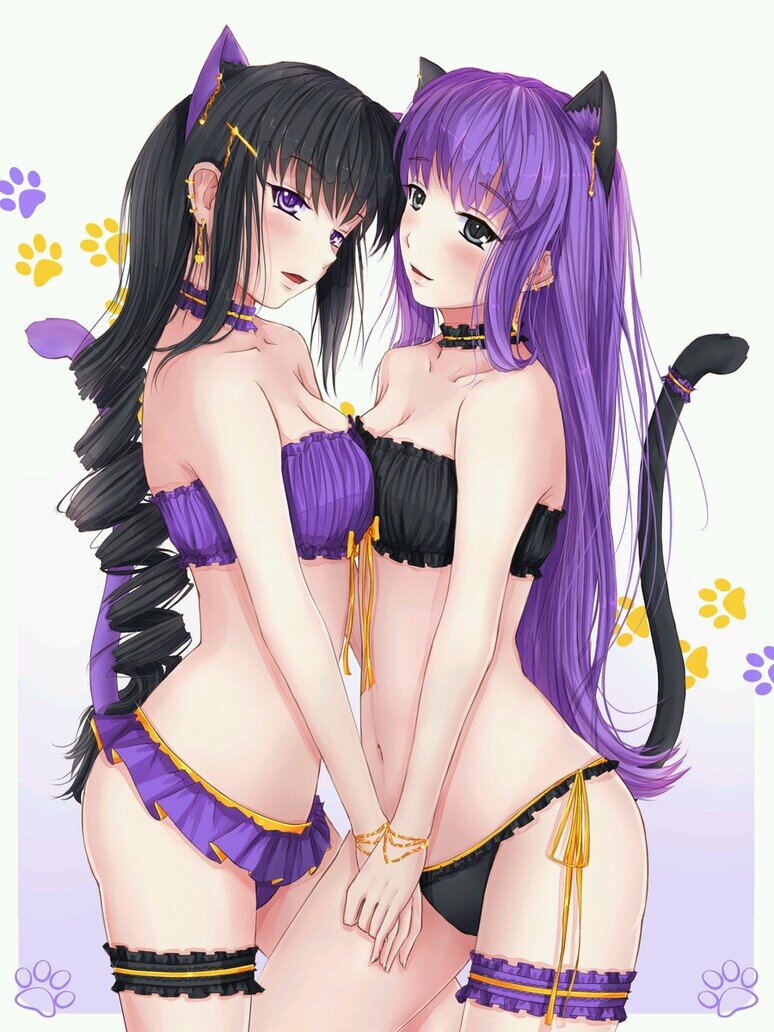 Somos unas gemelas neko a las que les gusta jugar...las dos salimos con @ShadowHanashi mm (dos administradoras roll)