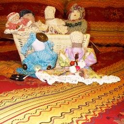 I make and sell handmade cloth dolls. They are unique!