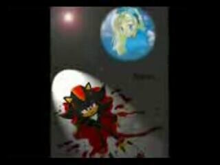 *died trying to save his daughter. Humans thought they were both evil monsters and shadow used chaos blast to save Angela but died himself...*