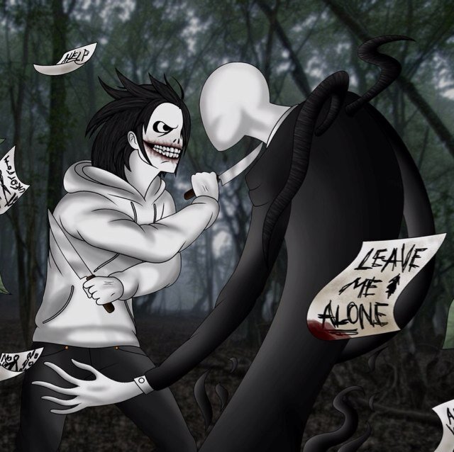 Jeff: Im the best. Slendy: trust me i am *Moments after fighting* (start to kiss)