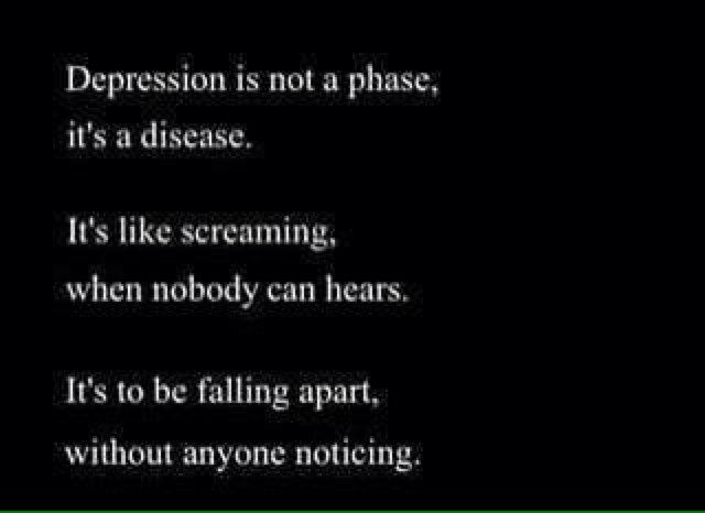 just a girl battling a monster named depression