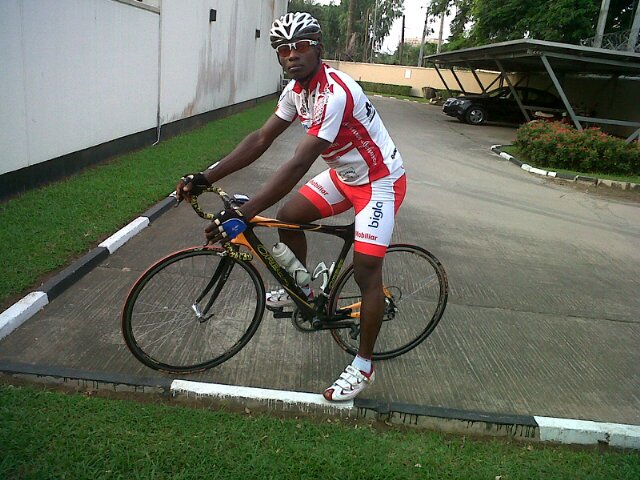 A cyclist, a very honest person who believe in God so much.