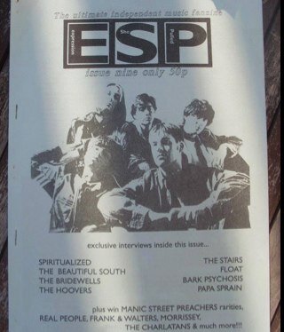 The Expression She Pulled aka ESP fanzine, a leeds based music zine that ran throughout the 90s. I now write for Shindig! magazine and DJ. Paul Ritchie