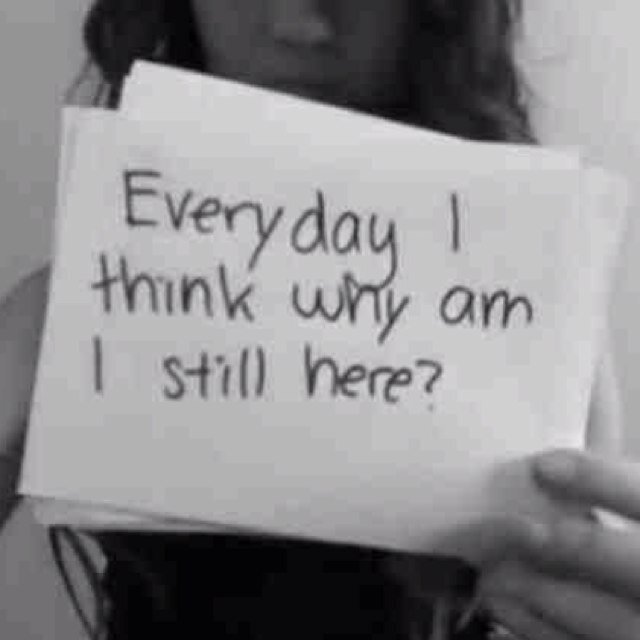 I'm alone. I'm antisocial. I'm depressed. I'm broken. I'm nothing.