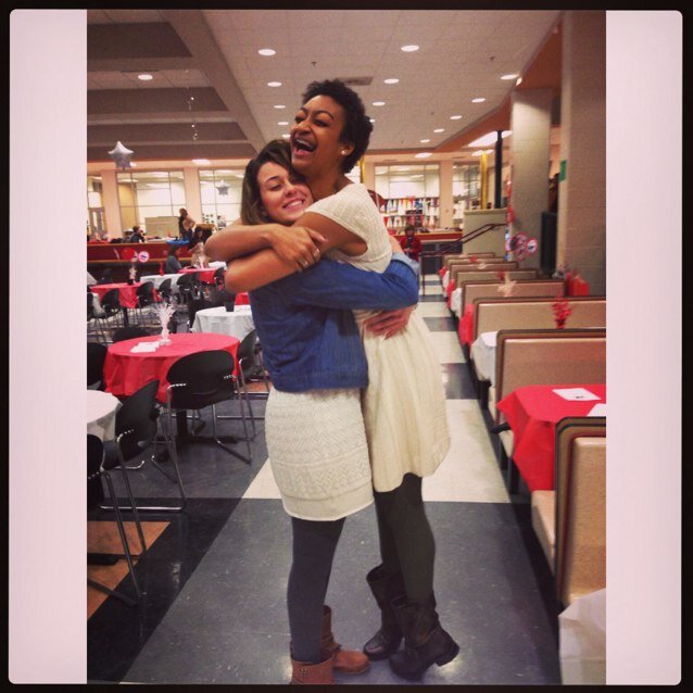 Im really tall, I like volleyball and i like food.