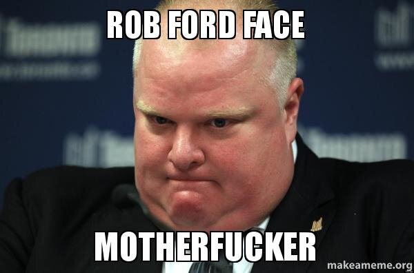 The many faces of mayor Rob Ford *Not the real Rob Ford*