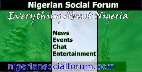 Nigerian social forum is a large discussion venue for Nigerians. Like us on facebook @ http://t.co/AFUUpBSUIL