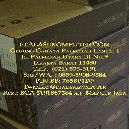 Etalasekomputer, Gd. Cahaya Palmerah Lt. 4 Jakarta Barat Email: etalasekomputer@yahoo.com Sms/WA: 0859-5908-9584 PIN BB: 765BF1D9