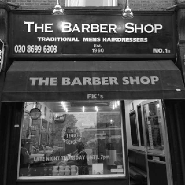 The barber shop fks is a traditional Modern barbers est 1960. Located In the honor oak park area we offer the highest standard in male grooming . See you soon !