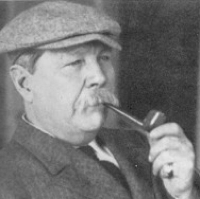 Physician, writer, Scottish, hat wearer. Wrote stories about that man. Holmes.