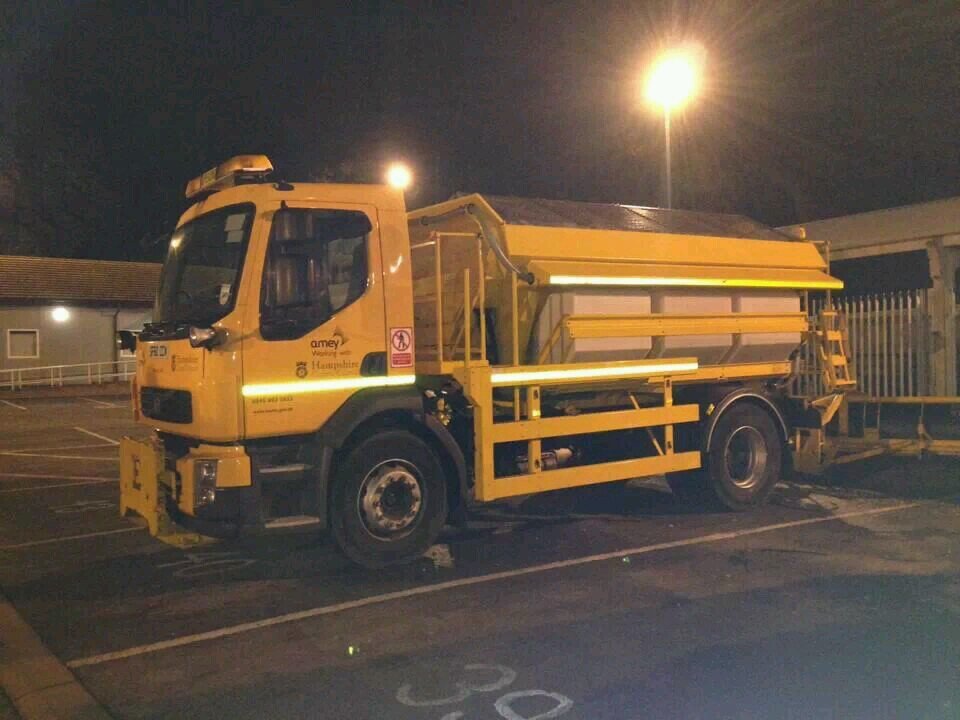 I am a gritter driver, salting hampshires roads, operating out of hook. all comments and views are of my own!